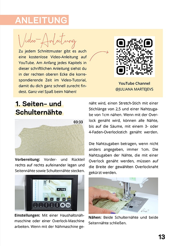 E-book JULIANA MARTEJEVS Damen Rollkragenpullover mit Turtleneck, Duits