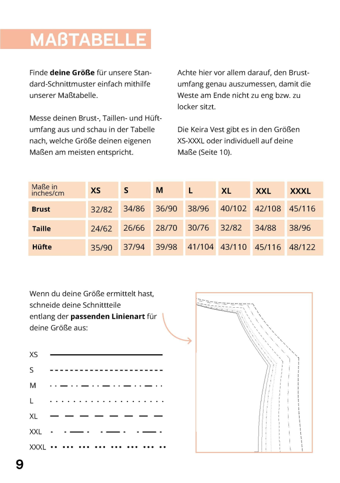 E-book JULIANA MARTEJEVS Gesteppte Weste Jacke, Duits