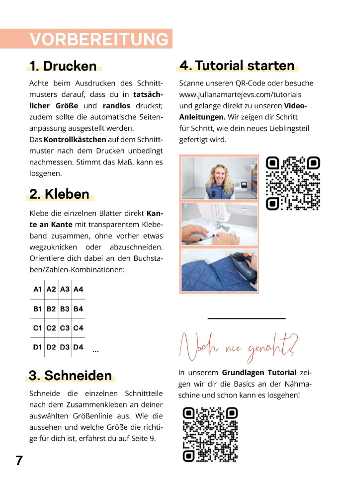 E-book JULIANA MARTEJEVS Gesteppte Weste Jacke, Duits