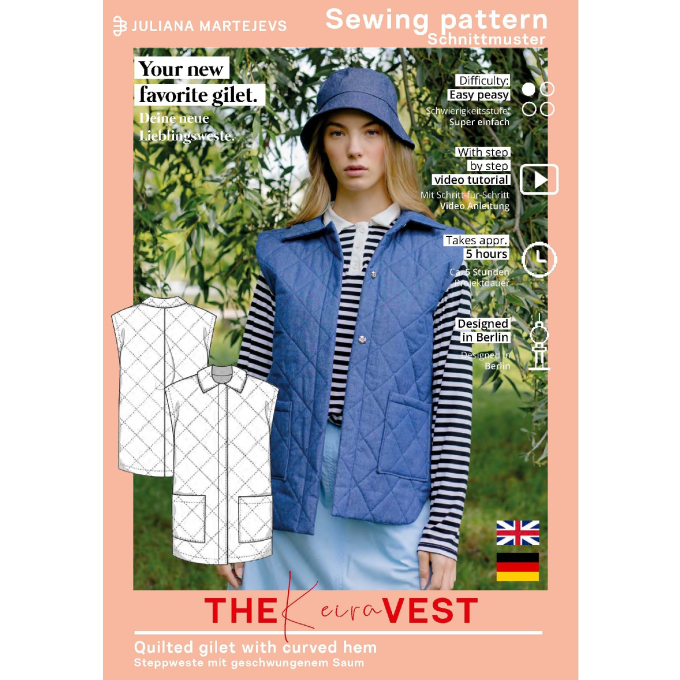 E-book JULIANA MARTEJEVS Gesteppte Weste Jacke, Duits