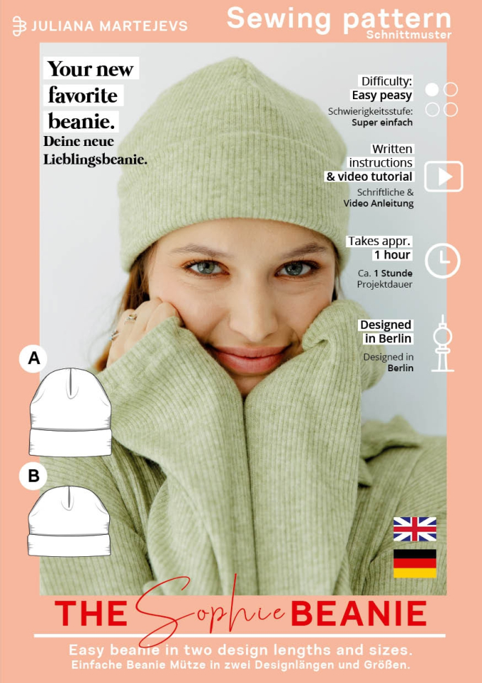 E-book JULIANA MARTEJEVS Hipster Beanie Unisex, Duits/Engels