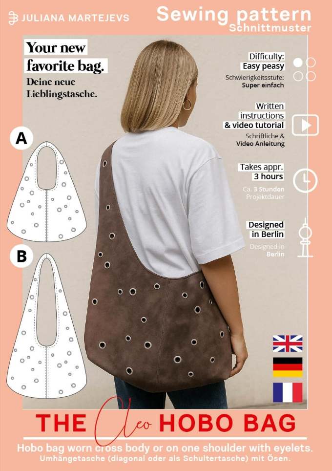 E-Book JULIANA MARTEJEVS Hobo Bag Cleo, english