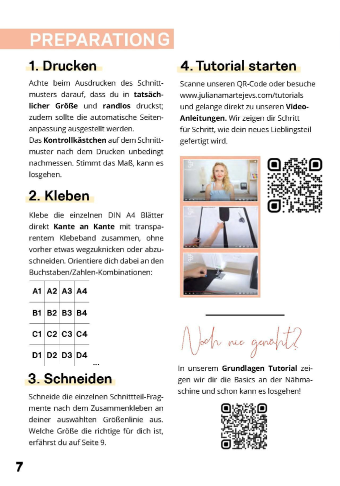 E-book JULIANA MARTEJEVS Hose mit Gummiband und Taschen, Duits