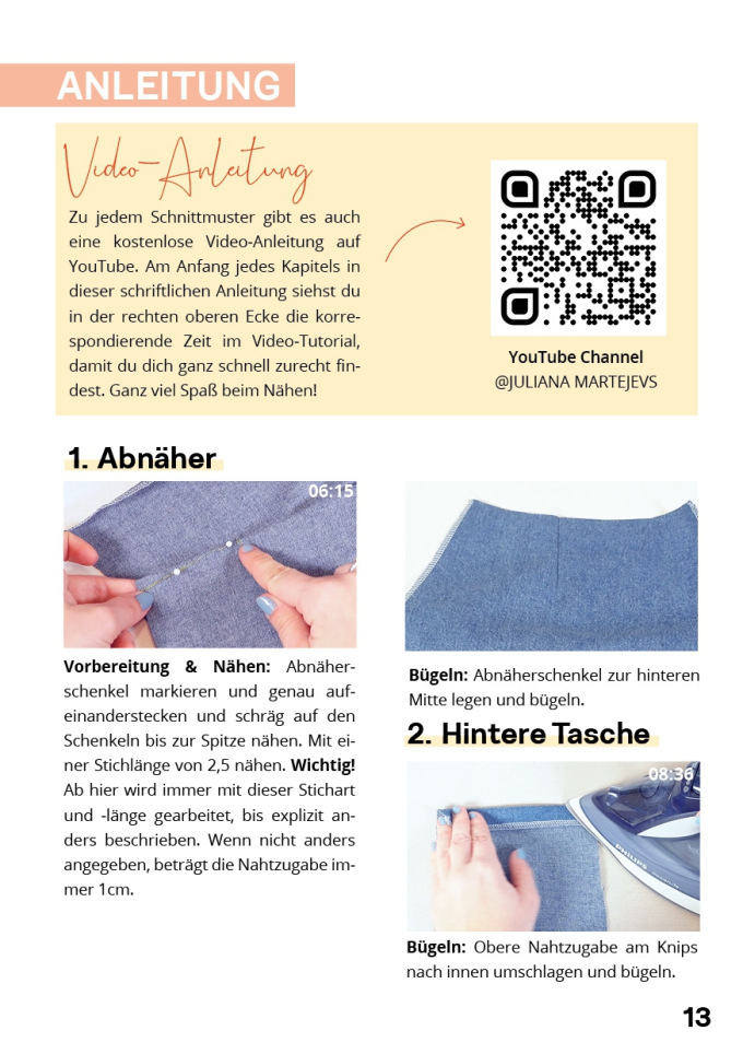 E-Book JULIANA MARTEJEVS Jeans Skirt, english