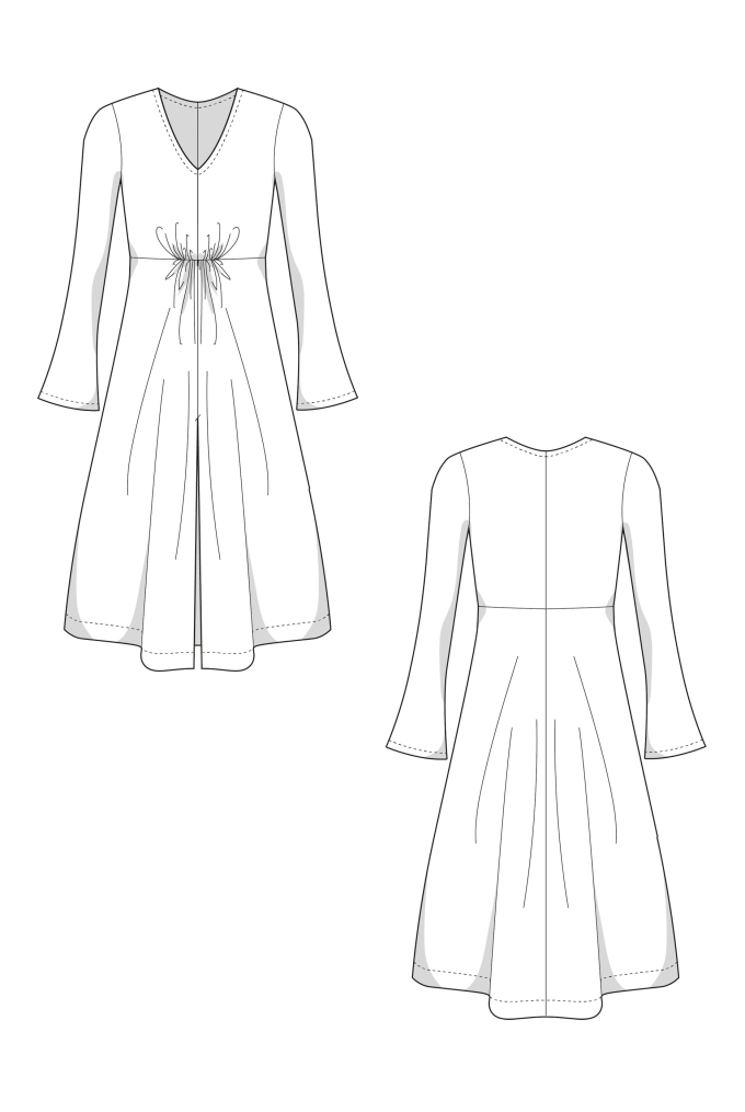 Patron robe jersey femme pdf Fiona Juliana Martejevs, en français