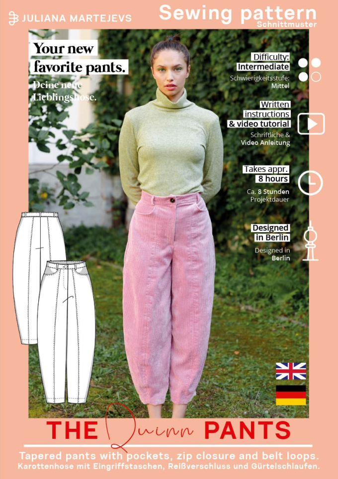 E-book JULIANA MARTEJEVS Karottenhose The Quinn Pants, Duits