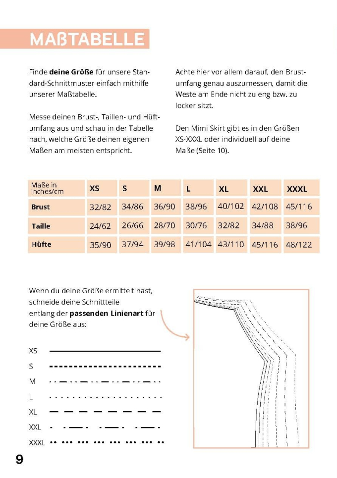 E-book JULIANA MARTEJEVS Kurzer Rock mit Gummiband, Duits
