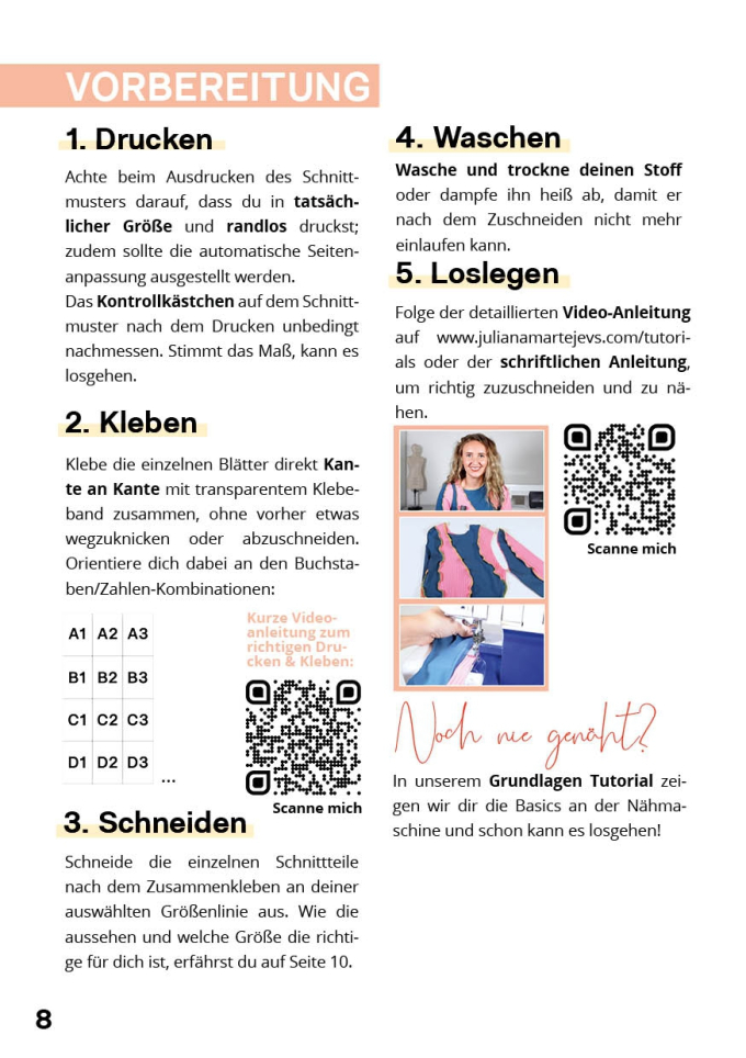 E-book JULIANA MARTEJEVS Long Sleeve Shirt Ladies, Duits/Engels