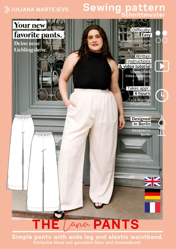 E-book JULIANA MARTEJEVS Palazzo Pants, Duits/Engels