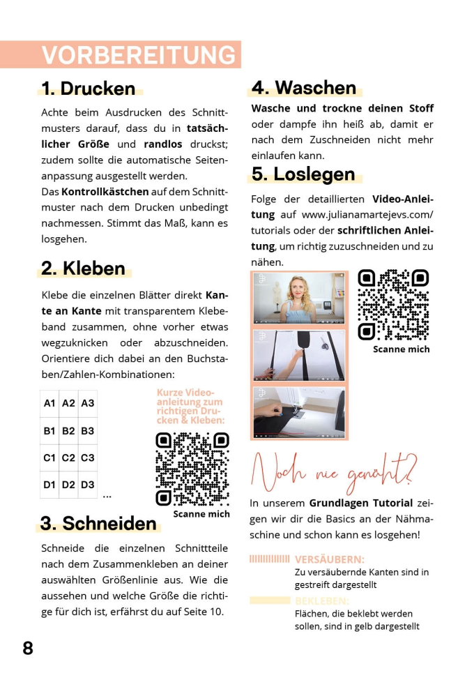 E-book JULIANA MARTEJEVS Palazzo Pants, Duits/Engels