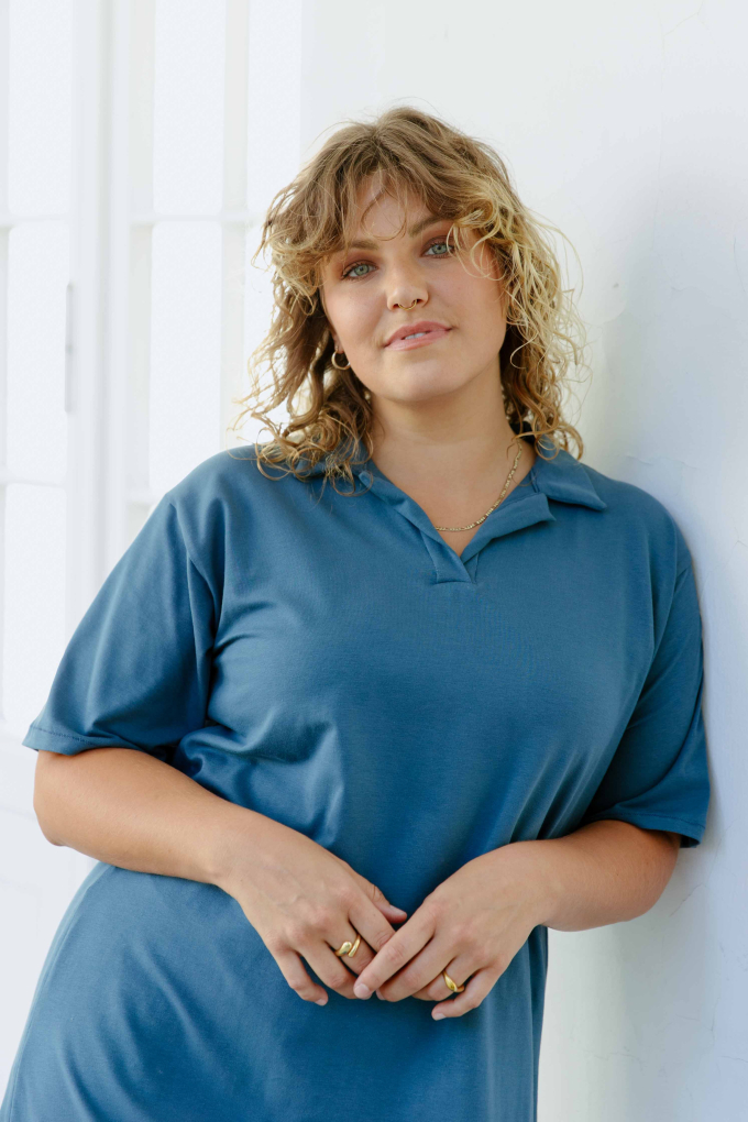 E-book JULIANA MARTEJEVS Polo Kleid Damen Poloshirt Jersey, Duits