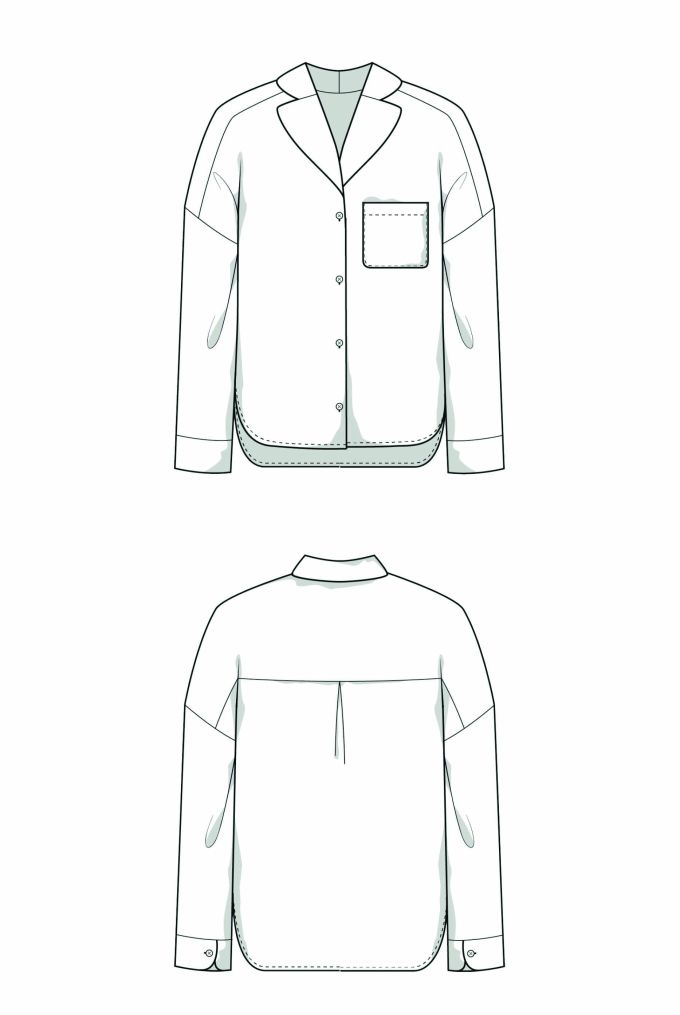 E-book JULIANA MARTEJEVS Pyjama Blouse, Duits/Engels