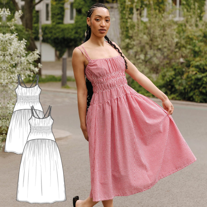 Patron robe femme pdf The Margo Dress Juliana Martejevs, en français