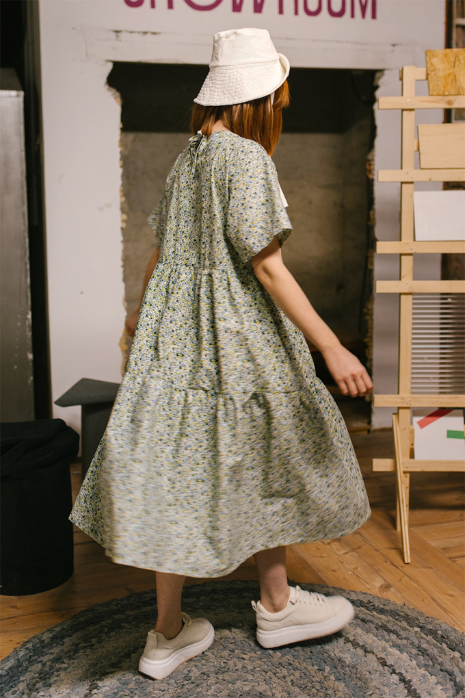 E-Book JULIANA MARTEJEVS Sommerkleid mit Rüschen Midikleid