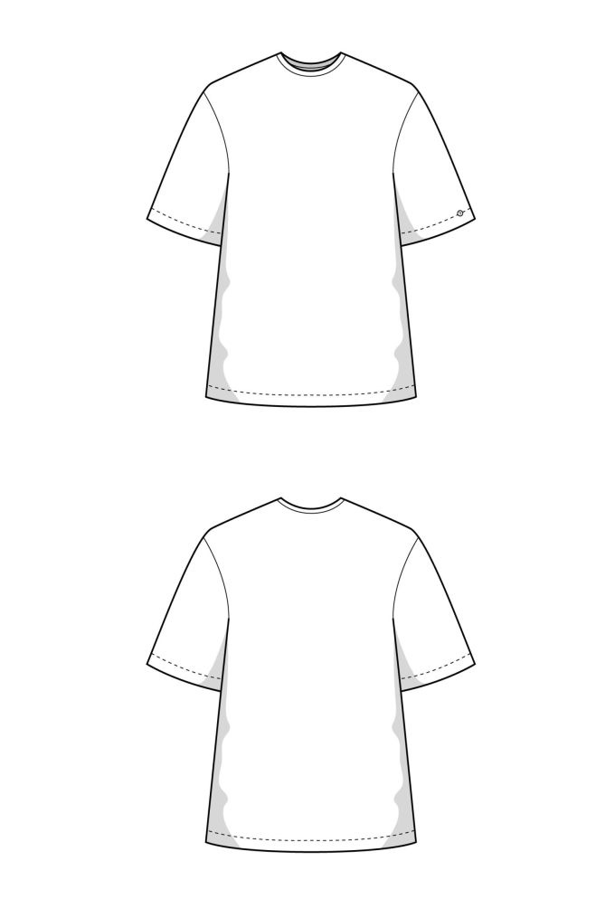 E-book JULIANA MARTEJEVS T-Shirt Oversized Jersey Oberteil, Duits
