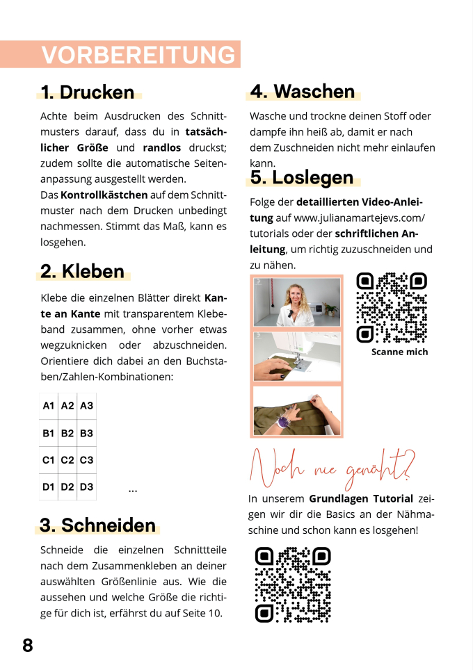 E-book JULIANA MARTEJEVS Top mit Wasserfallkragen, Duits