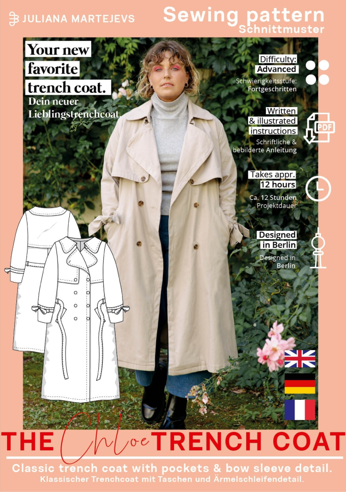 E-Book JULIANA MARTEJEVS Trench Coat Chloe. english