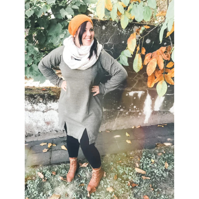 E-Book JusAsuj Damen Oversized Kleid und Pullover Pomodoro, duits