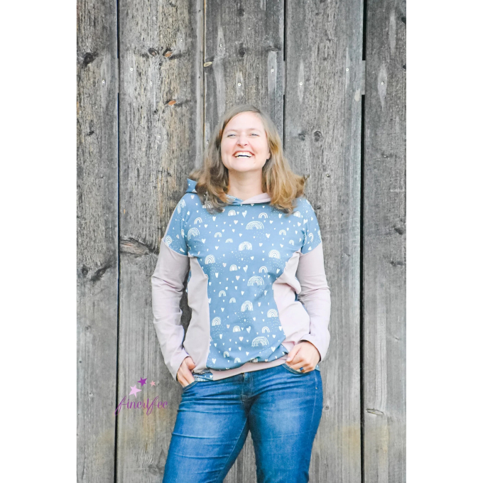 E-Book JusAsuj Damen Oversized Kleid und Pullover Pomodoro, duits