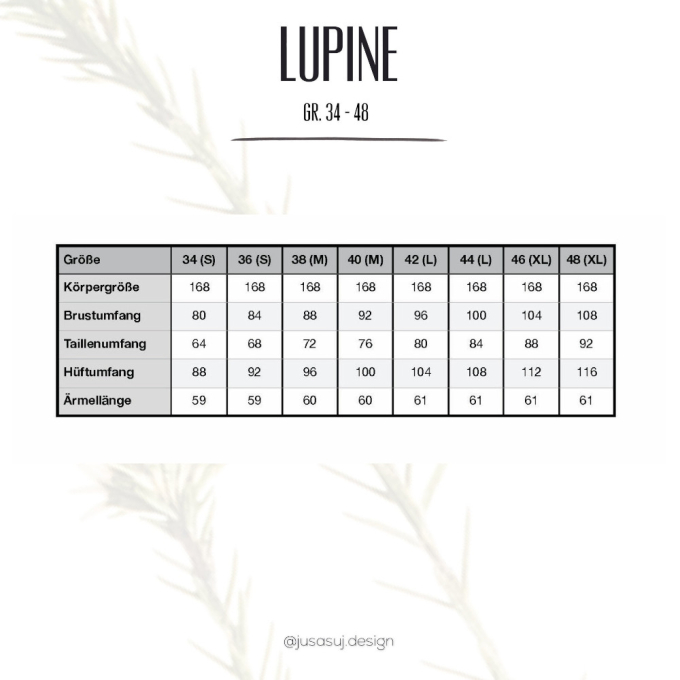 E-Book JusAsuj Damenkleid und Bluse Lupine
