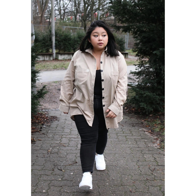 E-Book JusAsuj Oversize-Bluse Cotton, duits