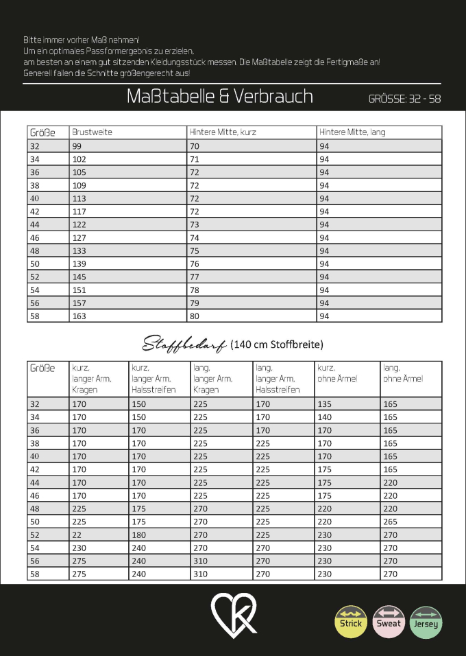 E-Book Ki-Ba-Doo Basic Oversize Sweater/Kleid, Duits