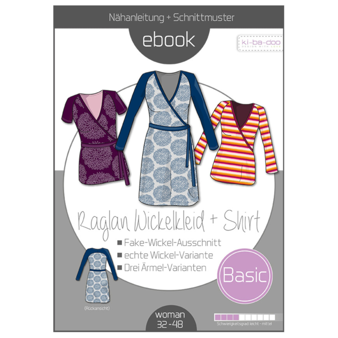 E-Book Ki-Ba-Doo Basic Raglan-Wrapped Dress-Shirt Femme, en allemand