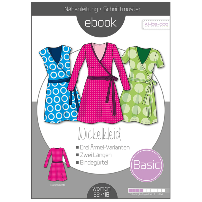 E-Book Ki-Ba-Doo Basic Wrapped Dress Woman, german