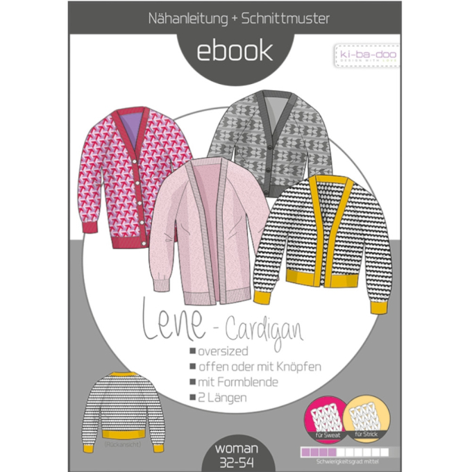 E-Book Ki-Ba-Doo Blouson Cardigan Lene, en allemand