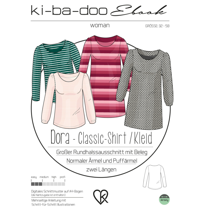 E-Book Ki-Ba-Doo Classic shirt/jurk Dora, Duits
