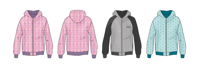 E-Book Ki-Ba-Doo Mix and Match Sweatjacke Kids, duits