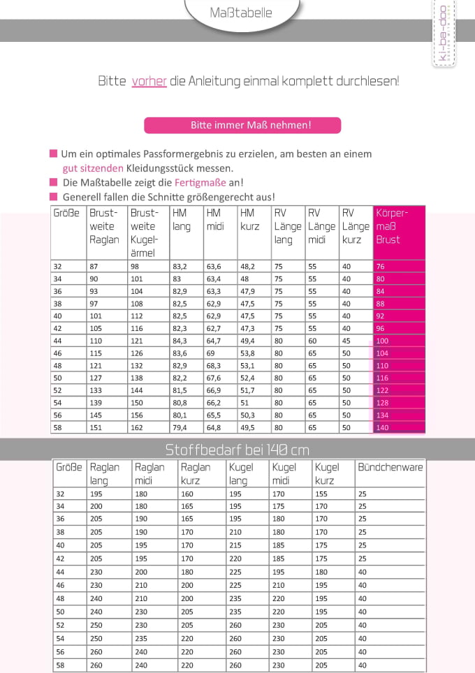 E-Book Ki-Ba-Doo Mix and Match Sweatjacke, german