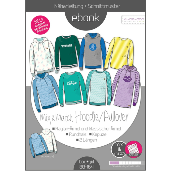 E-Book Ki-Ba-Doo Sweater Hoodie Mix & Match Kids