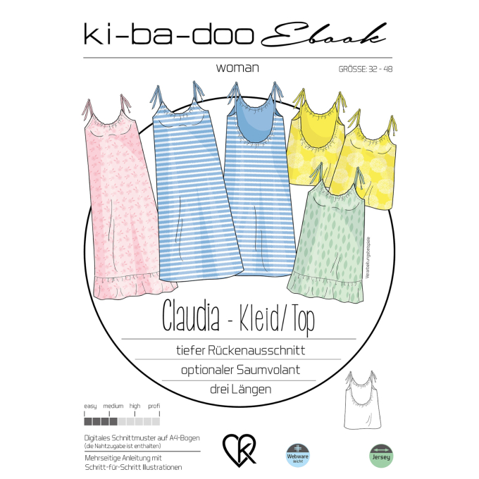 E-Book Ki-Ba-Doo top/jurk Claudia, Duits