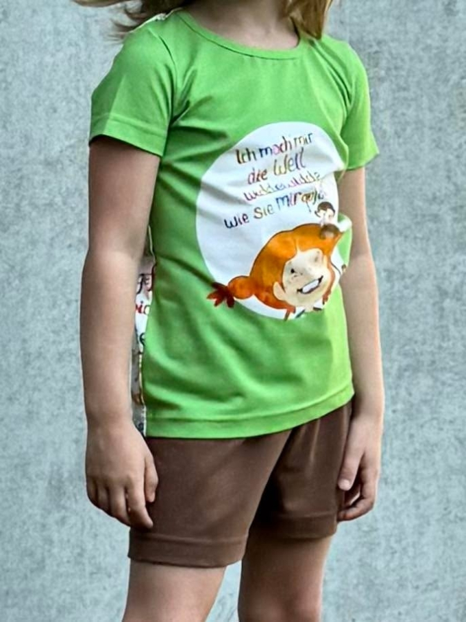 E-Book Klimperklein schmales Shirt tailliert Kids, Duits