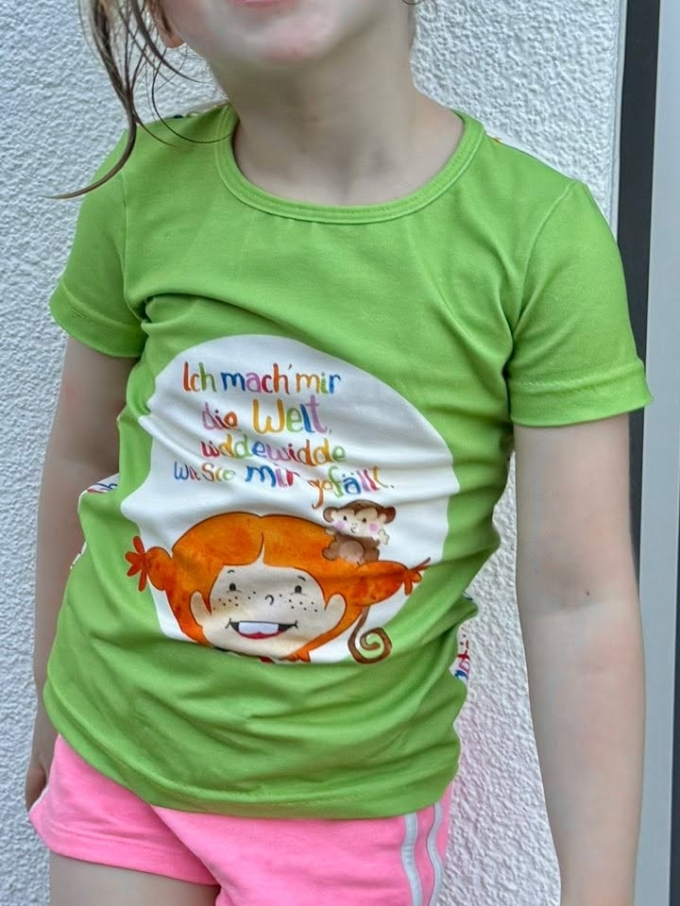 E-Book Klimperklein schmales Shirt tailliert Kids, Duits