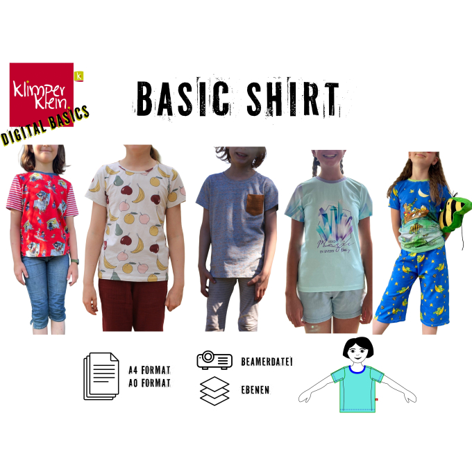 E-Book Klimperklein Basic-Shirt Kids, Duits