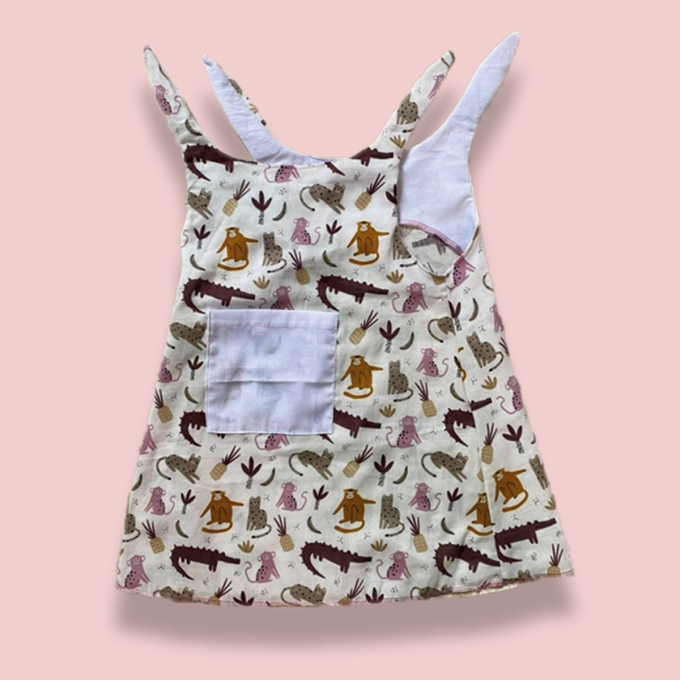 Patron robe enfant pdf Zauberhaftes Wendekleid Knopf und Nadel, en allemand