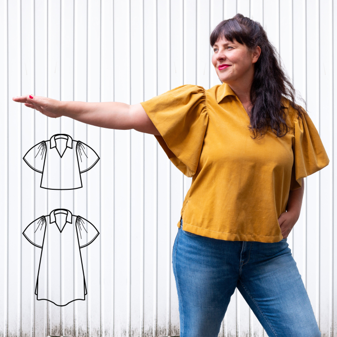 E-book Konfetti Patterns Dames Blouse/Jurk Molle, Duits