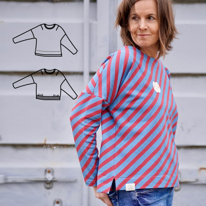 E-book Konfetti Patterns Dames pullover Ruth, Duits