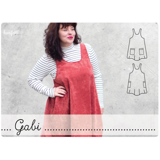 E-book Konfetti Patterns Gabi Damen Latzrock, Duits