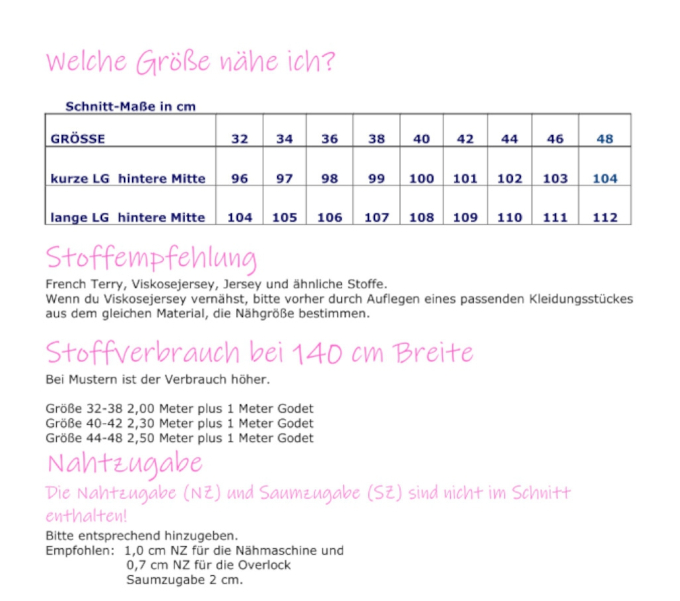 E-Book Küstenschnitt Damenkleid Valentina Curvy