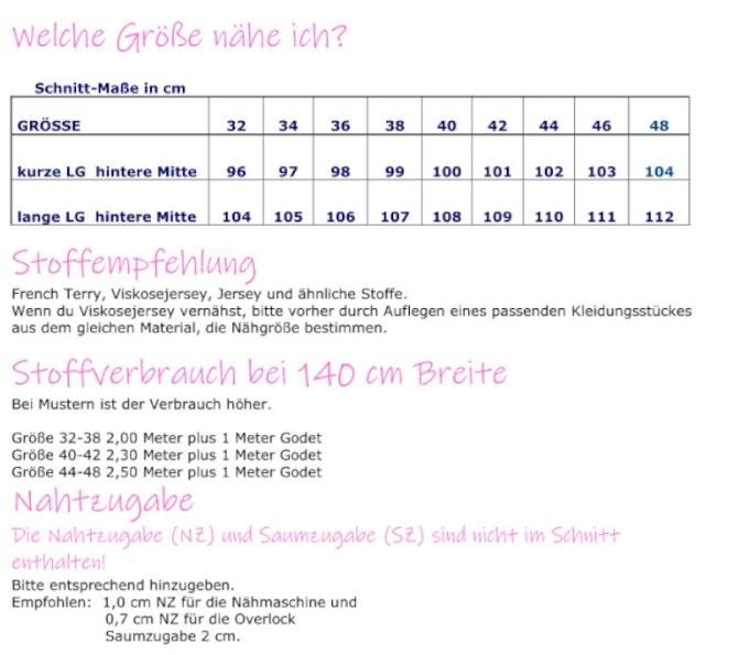 E-Book Küstenschnitt Damenkleid Valentina