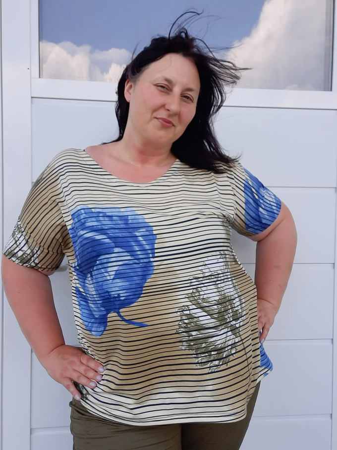 E-Book Küstenschnitt Damesjurk/Shirt Lena Curvy, duits