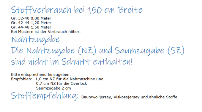 E-book Küstenschnitt Damentunika Kristina, Duits