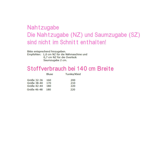 E-Book Küstenschnitt Damestuniek/Blouse Frid-olin-a, duits