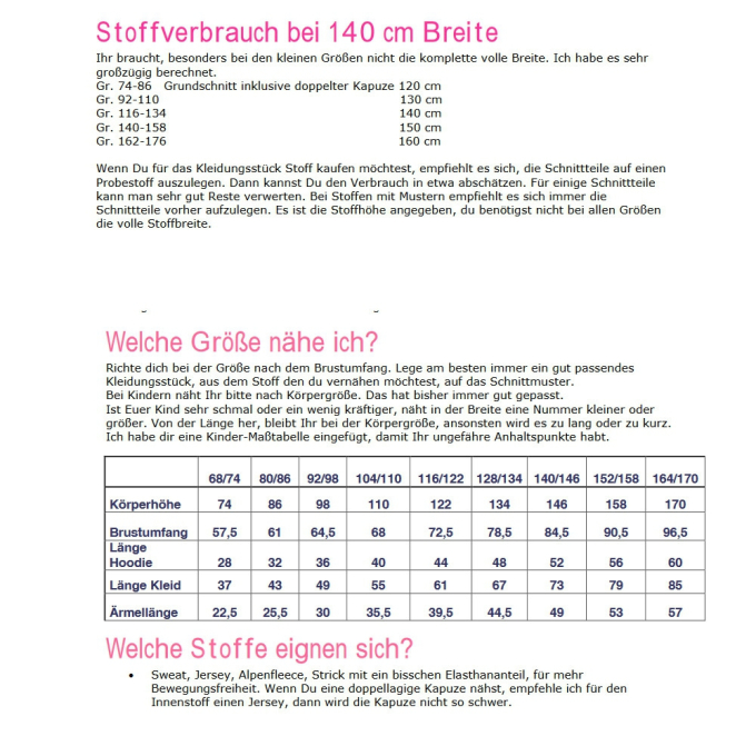 E-Book Küstenschnitt Kinderhoodie Jan/Janne Maxi, duits