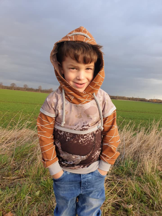 E-Book Küstenschnitt Kinderhoodie Jan/Janne Maxi, duits
