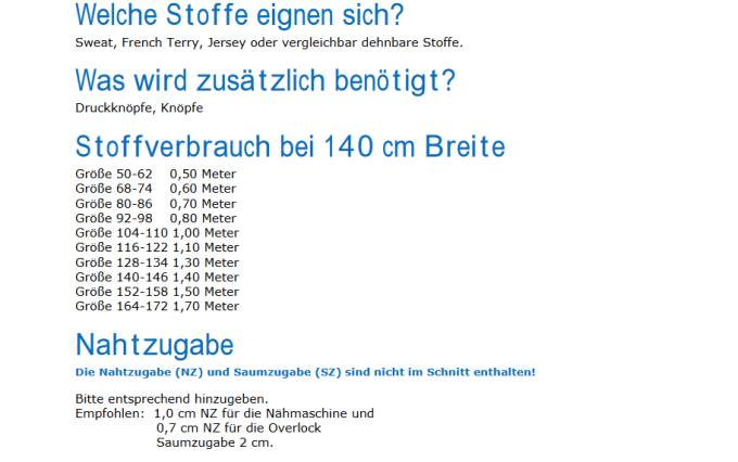 E-Book Küstenschnitt Kinderjacke Niki Mini