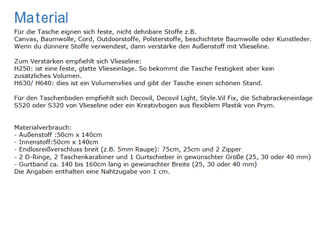 E-book Küstenschnitt Kombi Tasche und Shopper Runi, Duits